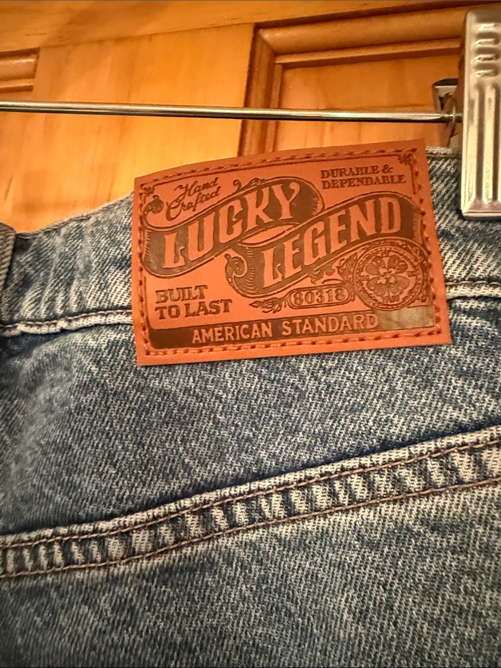 Lucky Brand Denim Straight-Leg Jeans with Embroidered Motifs and Dark Patchwork - Picture 4 of 5